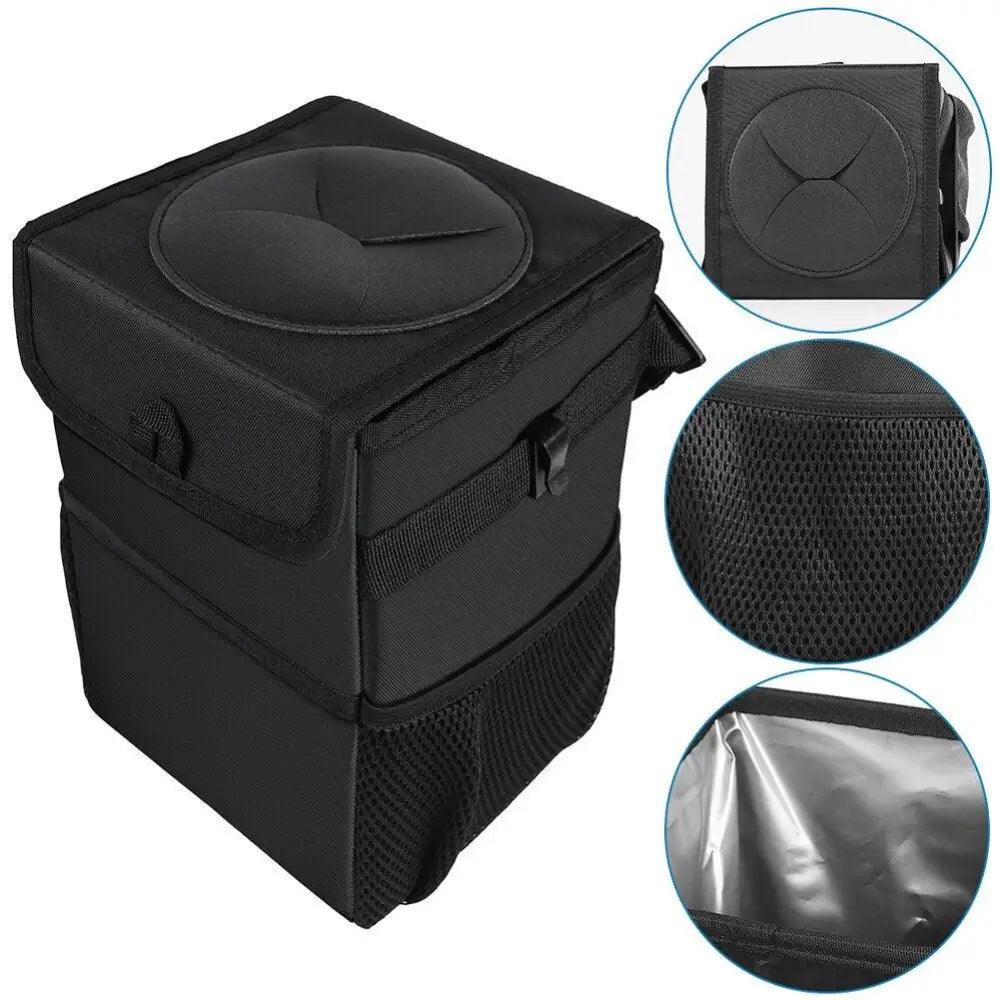 Waterproof Car Trash Can Hanging Seat Back Storage Organizer Bag