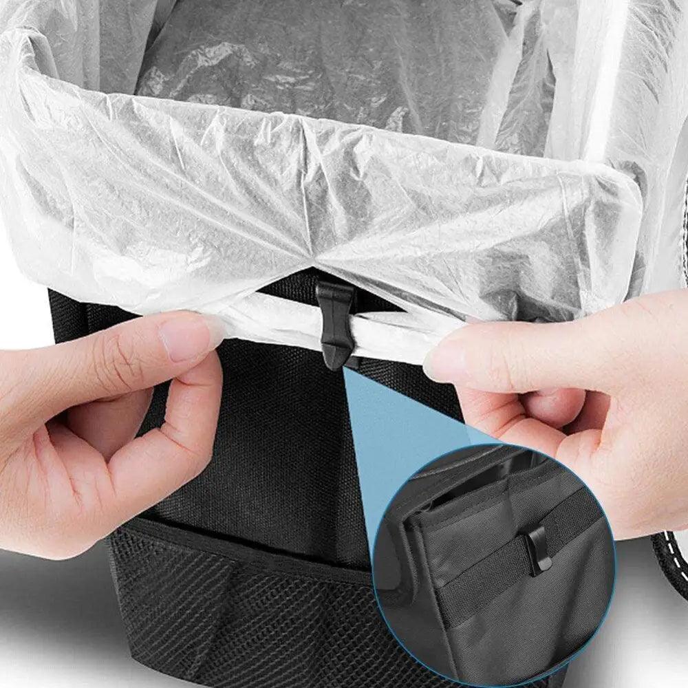 Waterproof Car Trash Can Hanging Seat Back Storage Organizer Bag