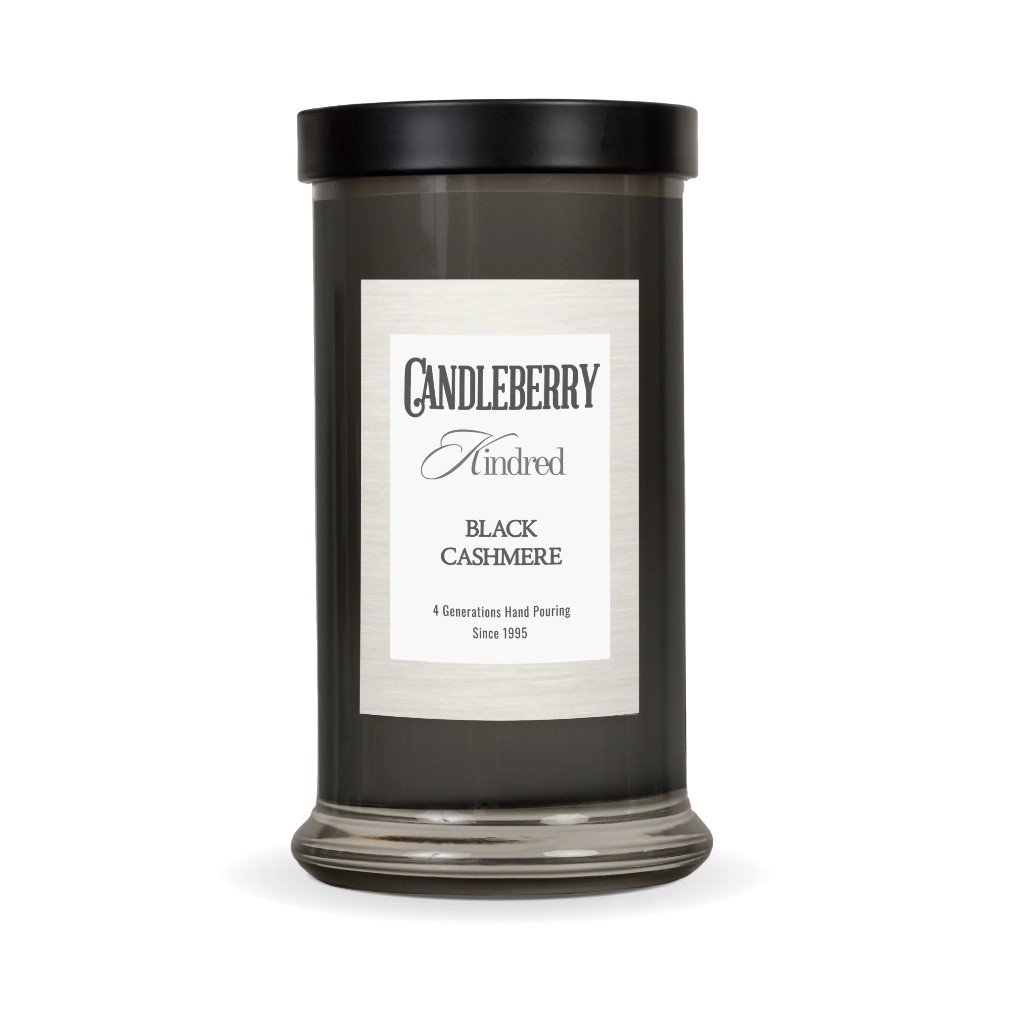 Black Cashmere Large Jar Candle | Luxury Scented Candle