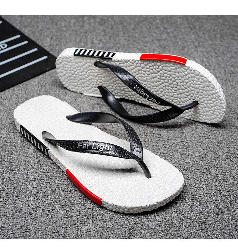 Men's Black Breathable Air Mesh Flip Flops Non-Slip Pool Sandals