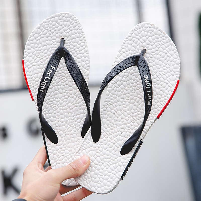 Men's Black Breathable Air Mesh Flip Flops Non-Slip Pool Sandals