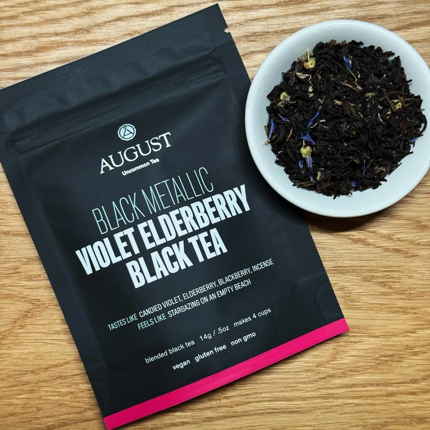 Black Metallic Violet Elderberry Black and Oolong Tea Blend - Image 6