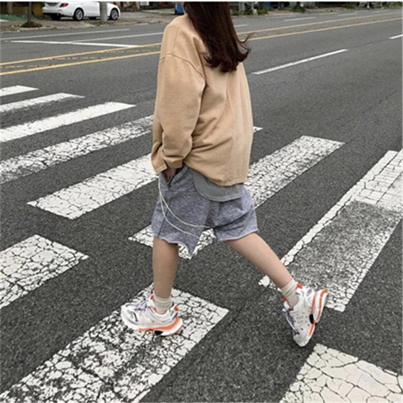 Black Women's Mesh Platform Sneakers Elegant Casual Shoes