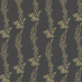 Ferguson Floral Removable Wallpaper in Charcoal, Gold & Blush