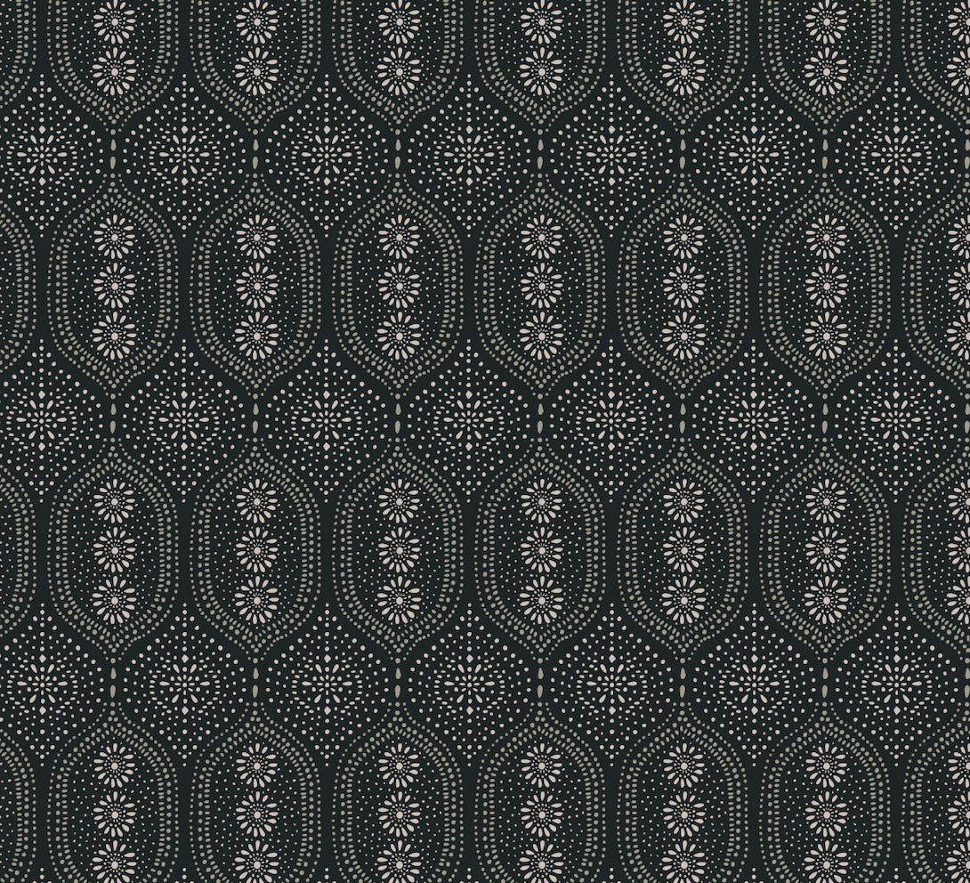Holloway Geometric Wallpaper - Bohemian Off-White, Beige, and Taupe