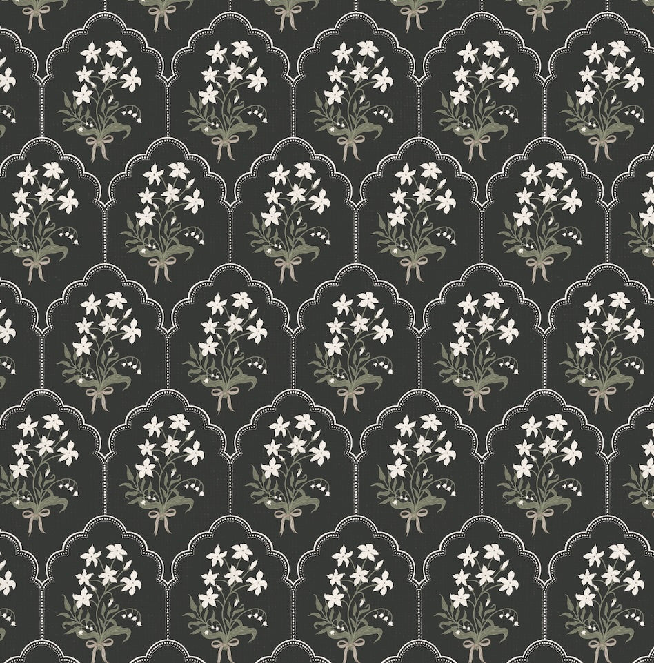 Oren Floral Wallpaper, Traditional Peel and Stick Wall Decor