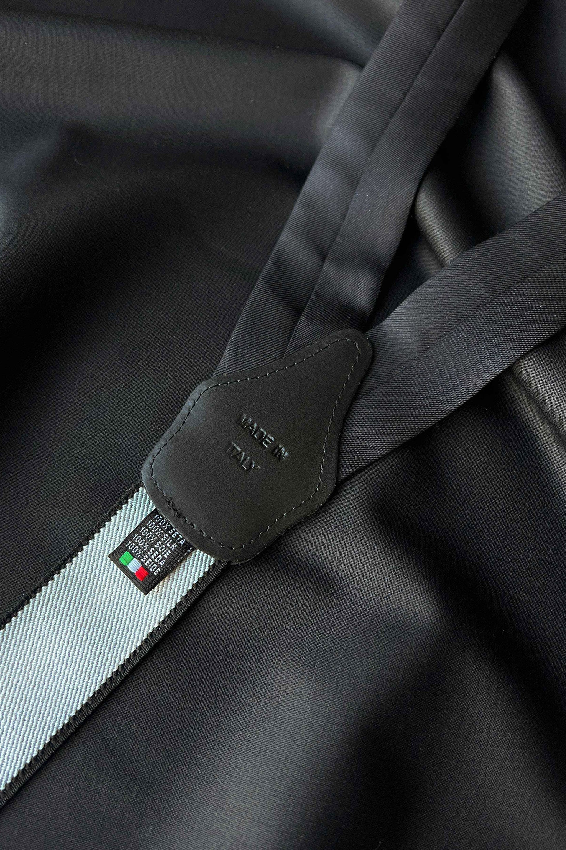 Liza Black Ultra-Fine Virgin Wool Suspenders