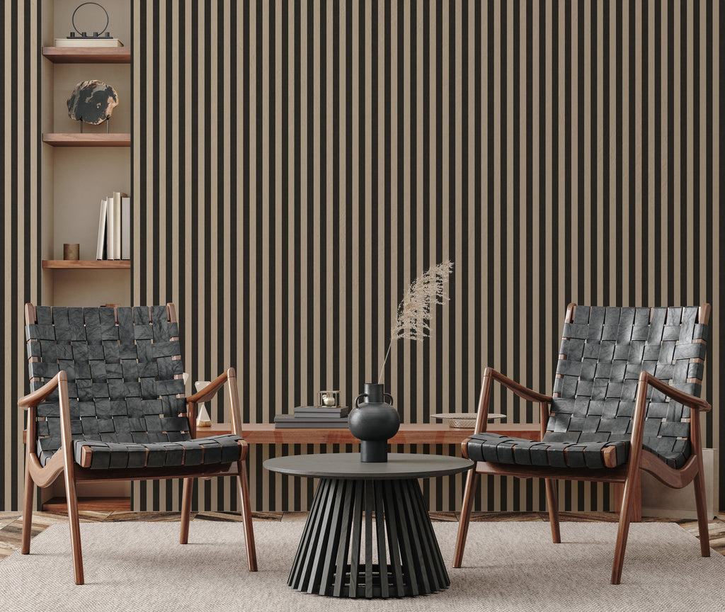 Ashbury Stripe Wallpaper Peel and Stick Removable Design