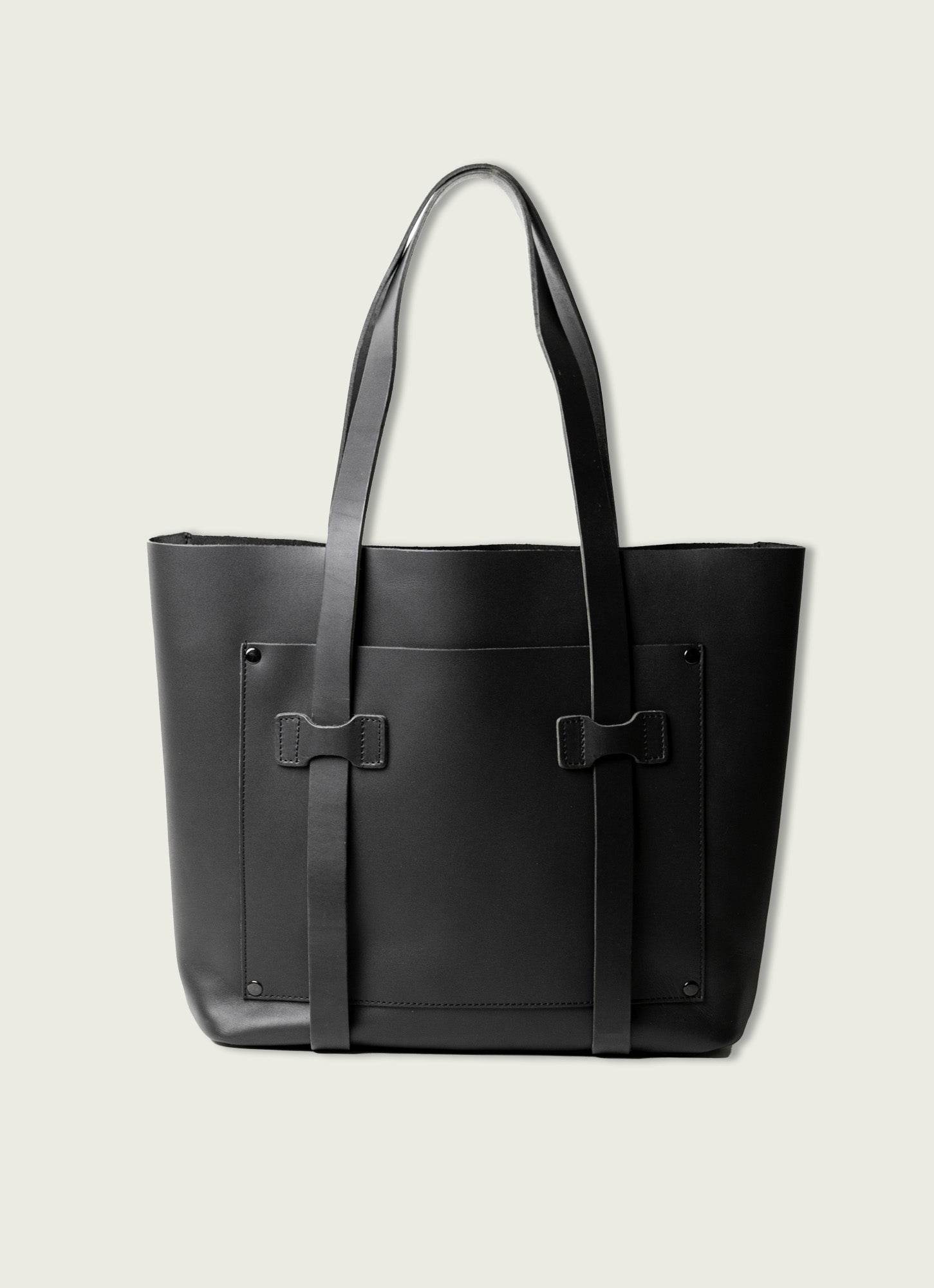 Cargo Tote Bag in Full-Grain Leather