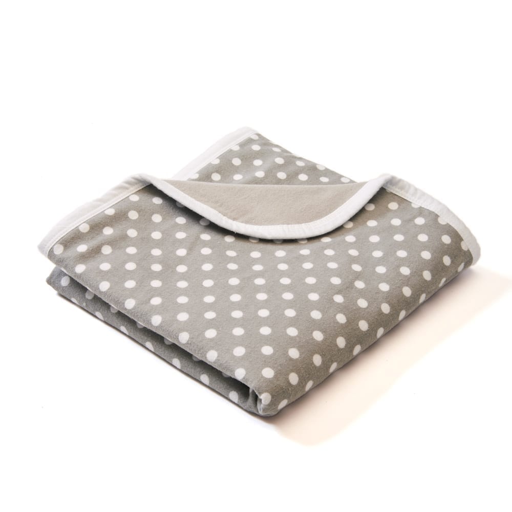 Blue Polka Dot EMF Shielding Baby Blanket for Nursery Comfort - Image 12