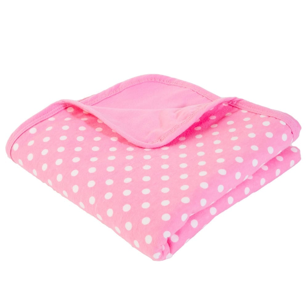 Blue Polka Dot EMF Shielding Baby Blanket for Nursery Comfort - Image 11