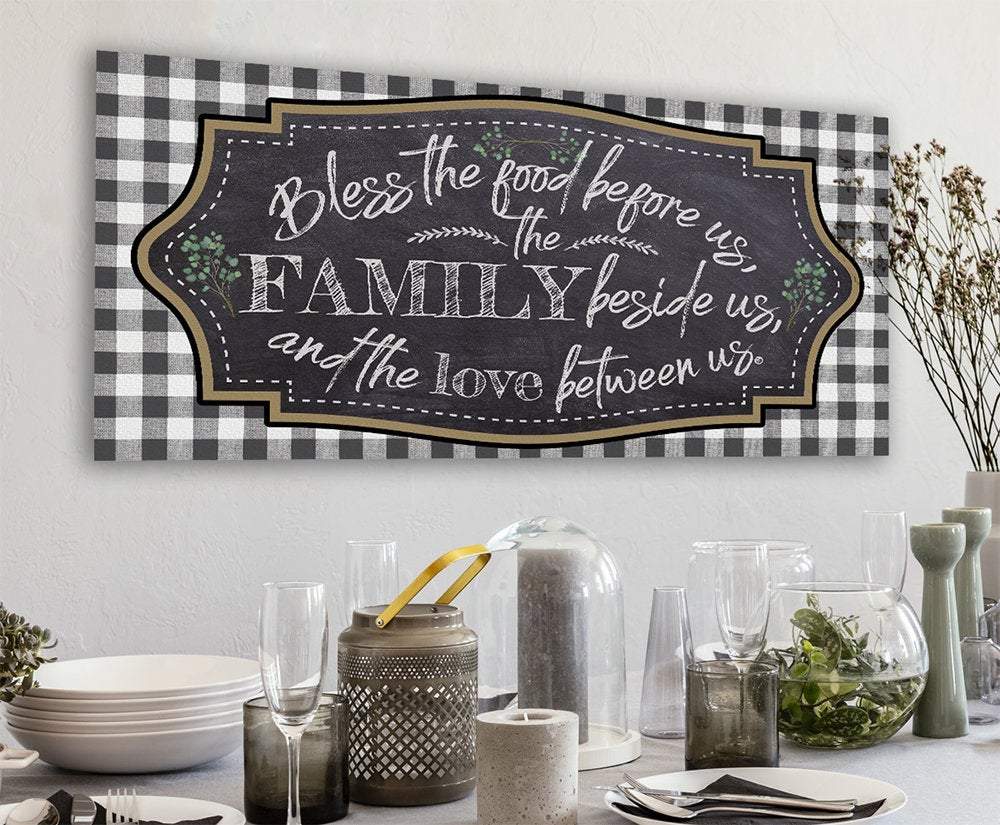 Bless The Food Before Us - Canvas