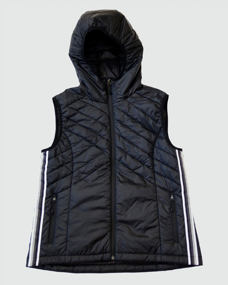 Powerstripe Eco-Friendly Hooded Quilted Vest - Image 2