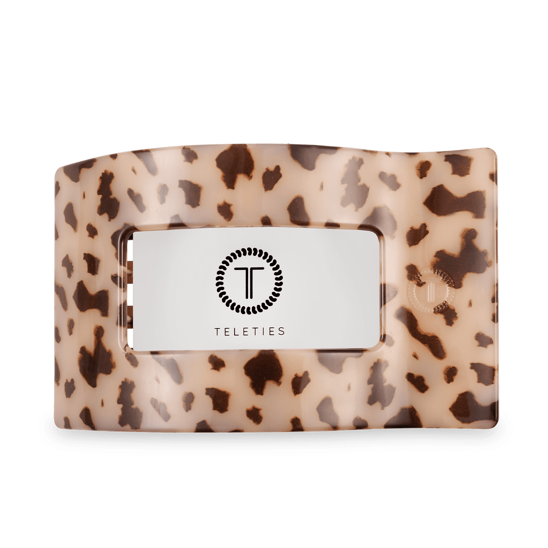 Blonde Tortoise Large Flat Rectangle Hair Clip for Comfortable Hold