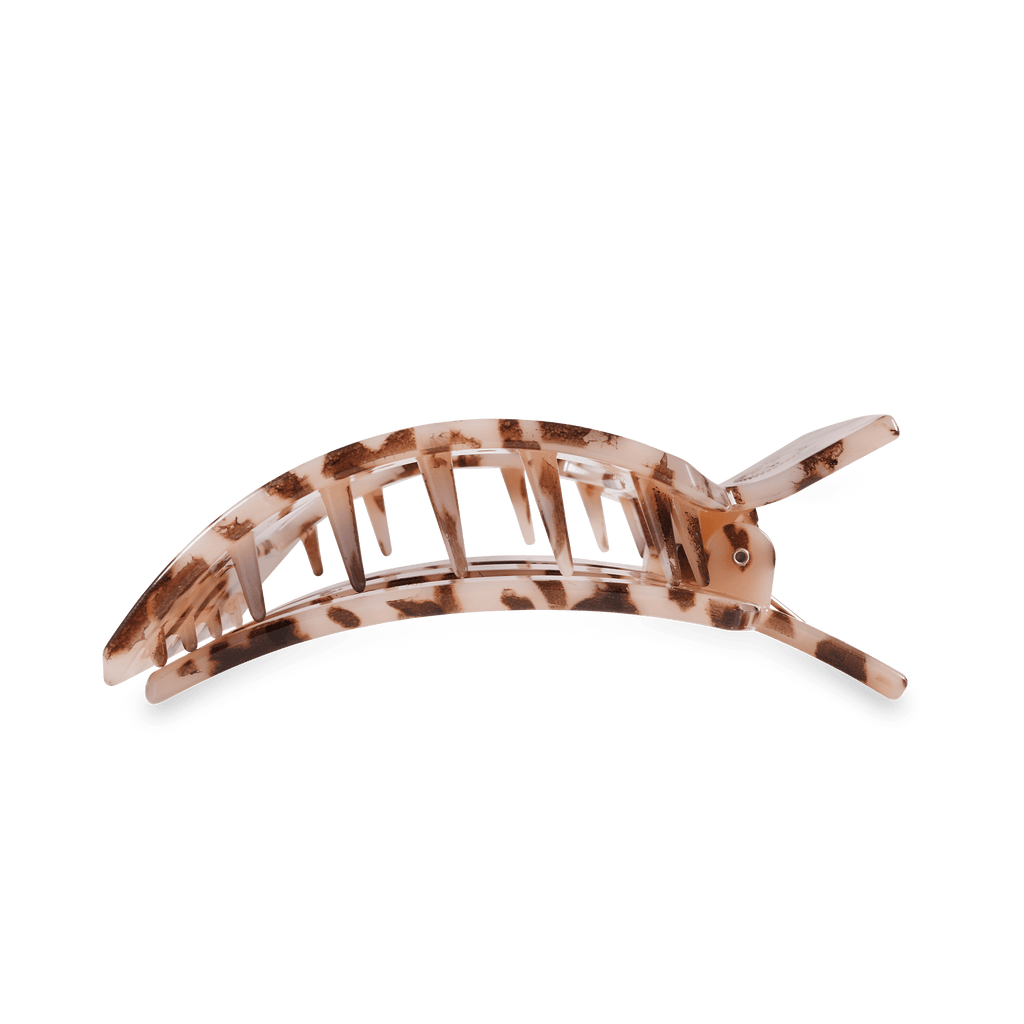 Blonde Tortoise Large Flat Square Hair Clip for Comfortable Styling