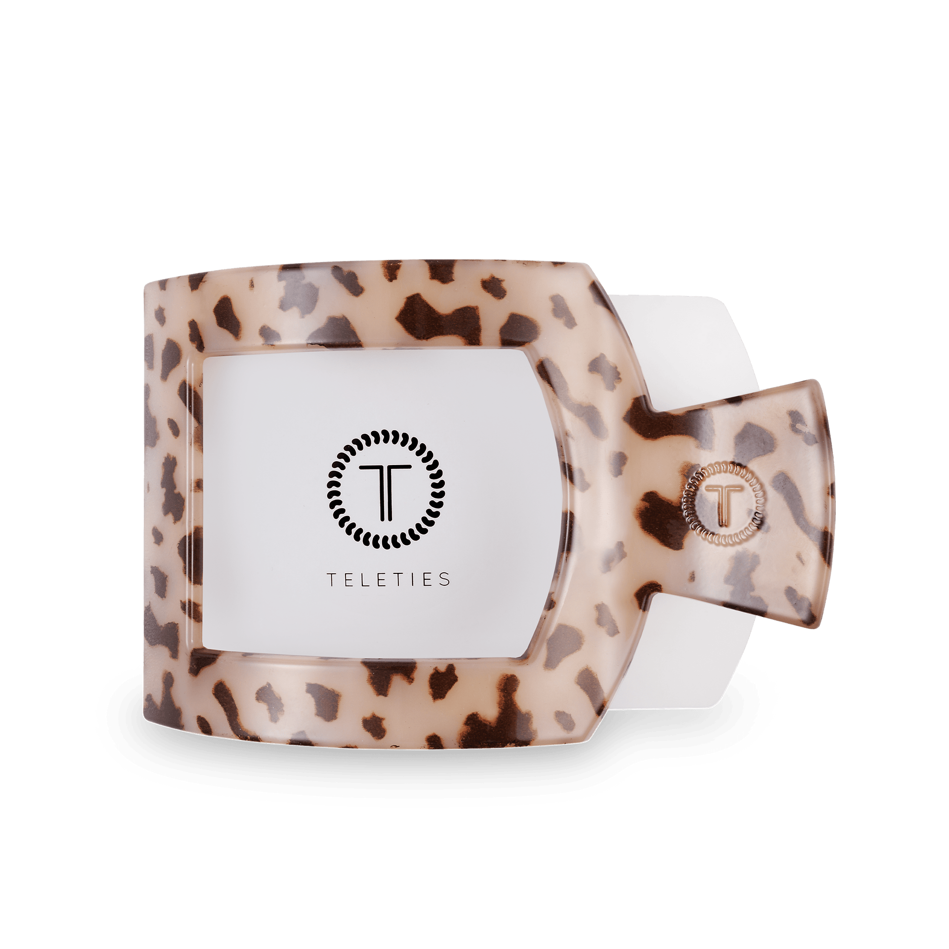 Blonde Tortoise Large Flat Square Hair Clip for Comfortable Styling