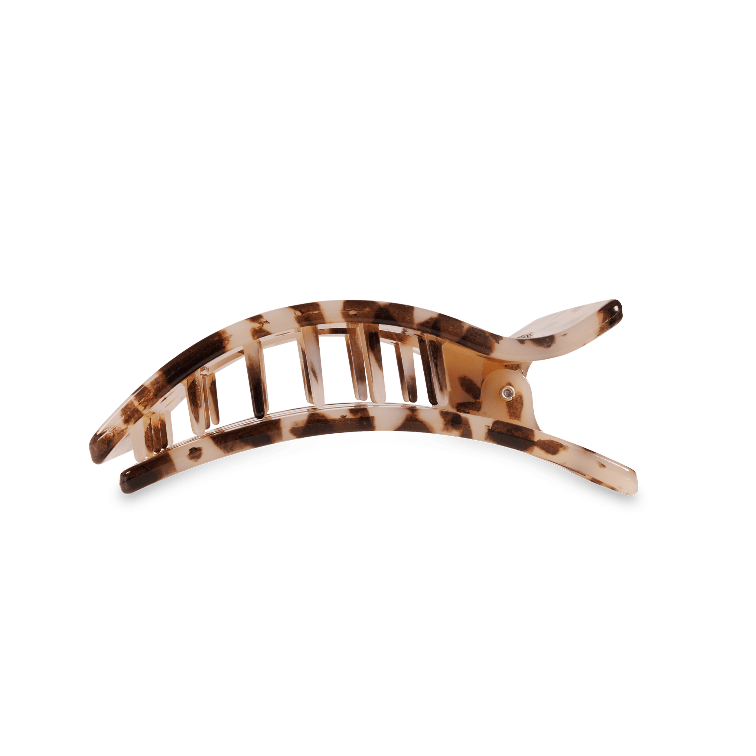 Blonde Tortoise Medium Flat Rectangle Hair Clip for Daily Wear