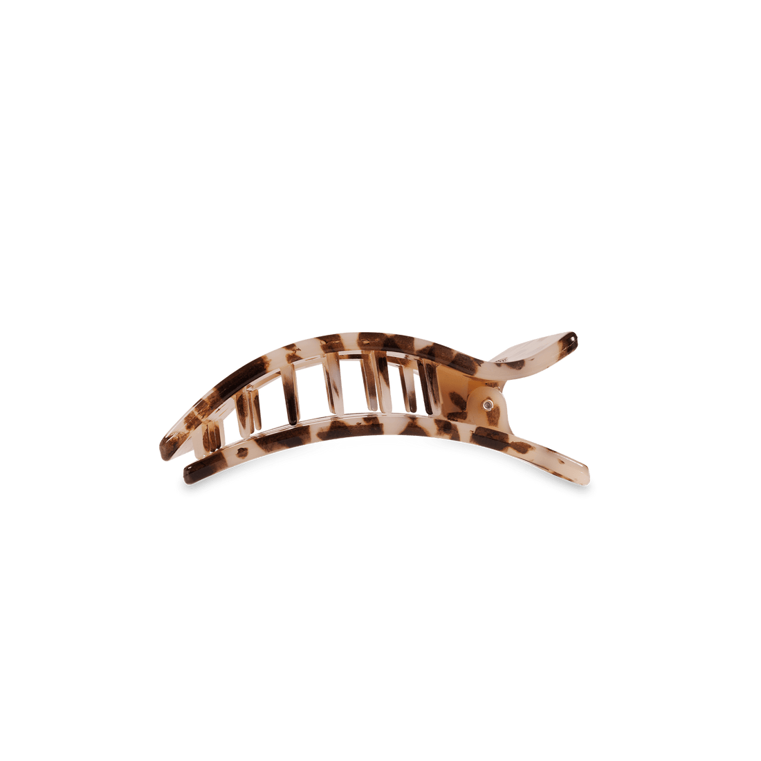 Blonde Tortoise Small Flat Rectangle Hair Clip for Secure Styling