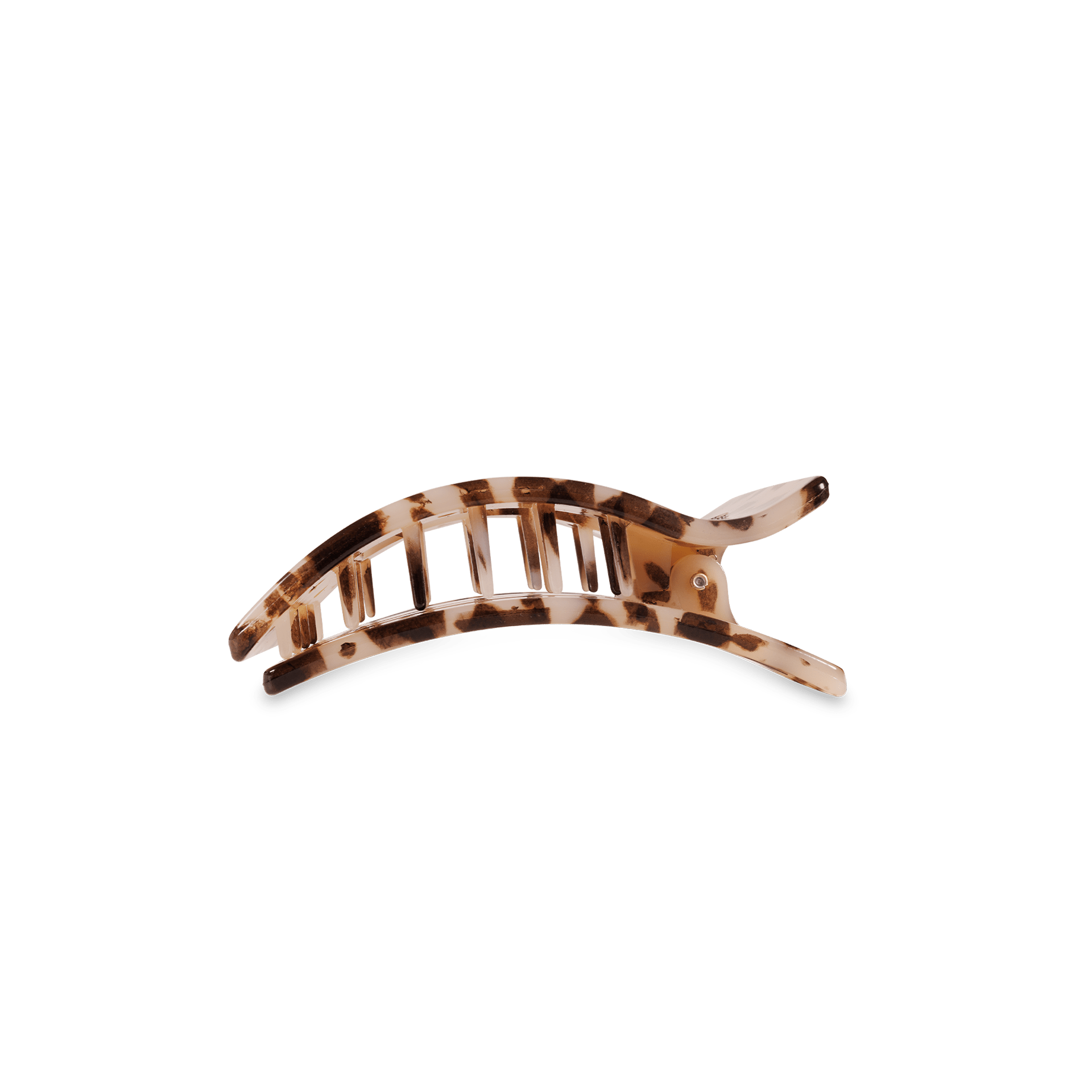 Blonde Tortoise Small Flat Rectangle Hair Clip for Secure Styling