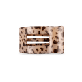 Blonde Tortoise small flat rectangle hair clip for fine hair
