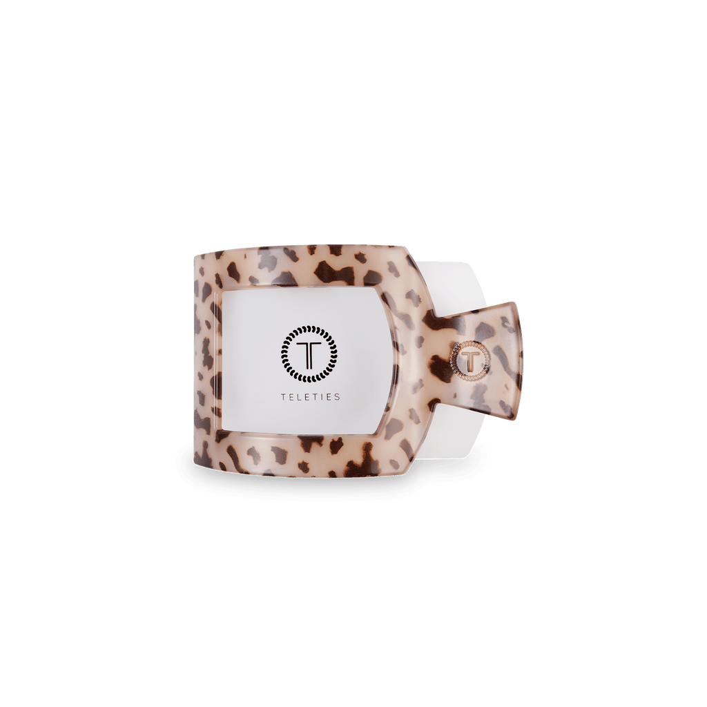 Blonde Tortoise Small Flat Square Hair Clip for Precise Hold