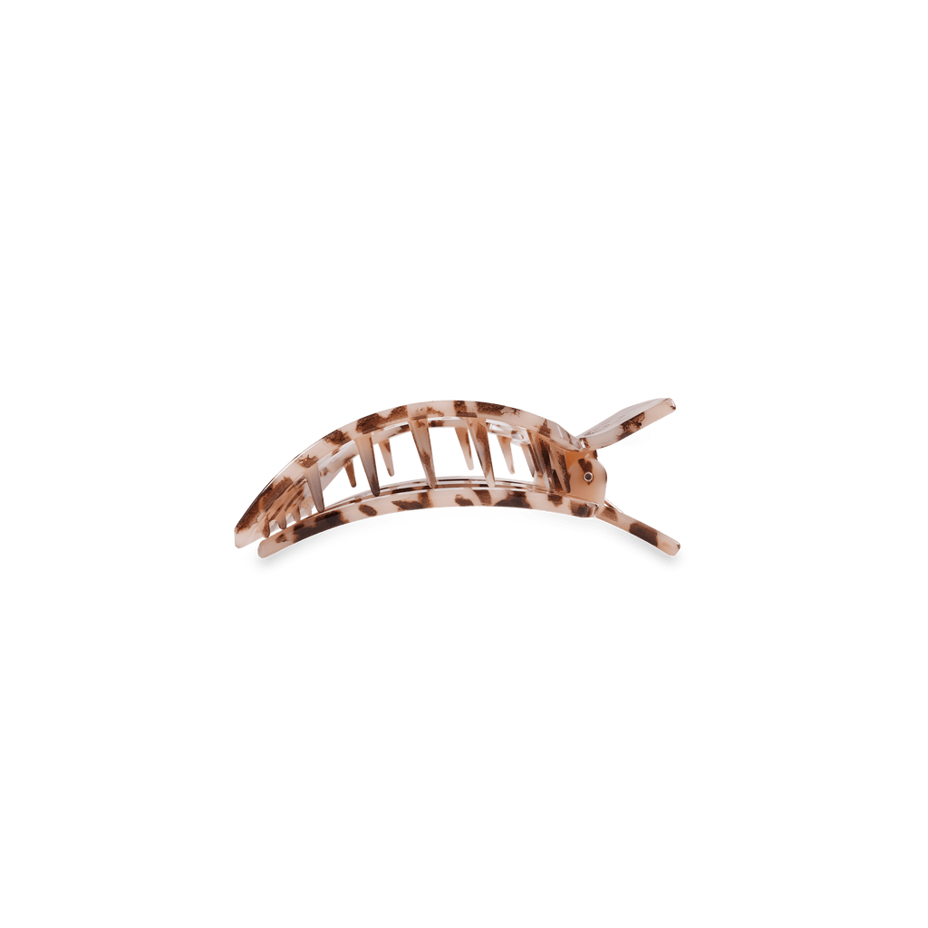 Blonde Tortoise Small Flat Square Hair Clip for Precise Hold