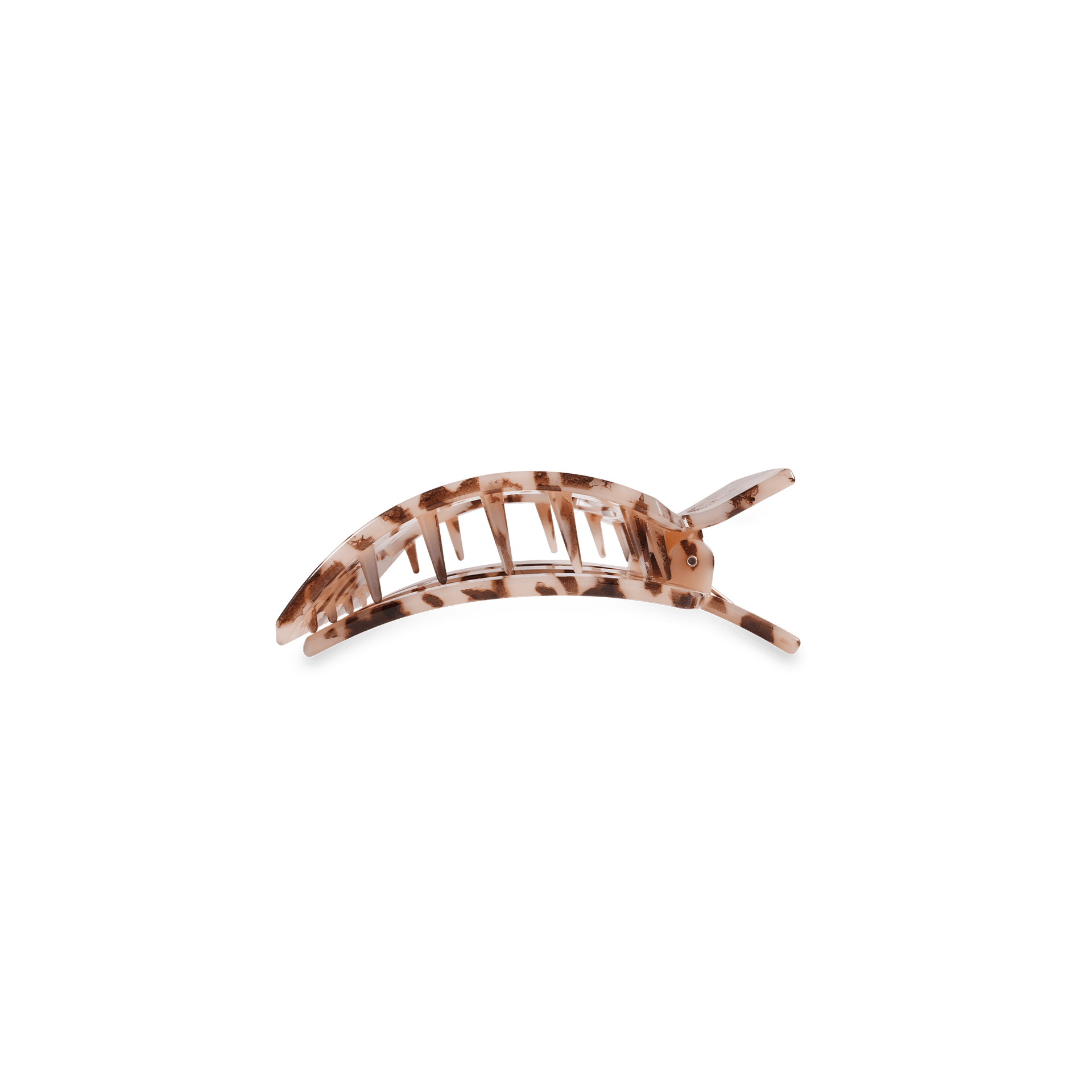 Blonde Tortoise Small Flat Square Hair Clip for Precise Hold