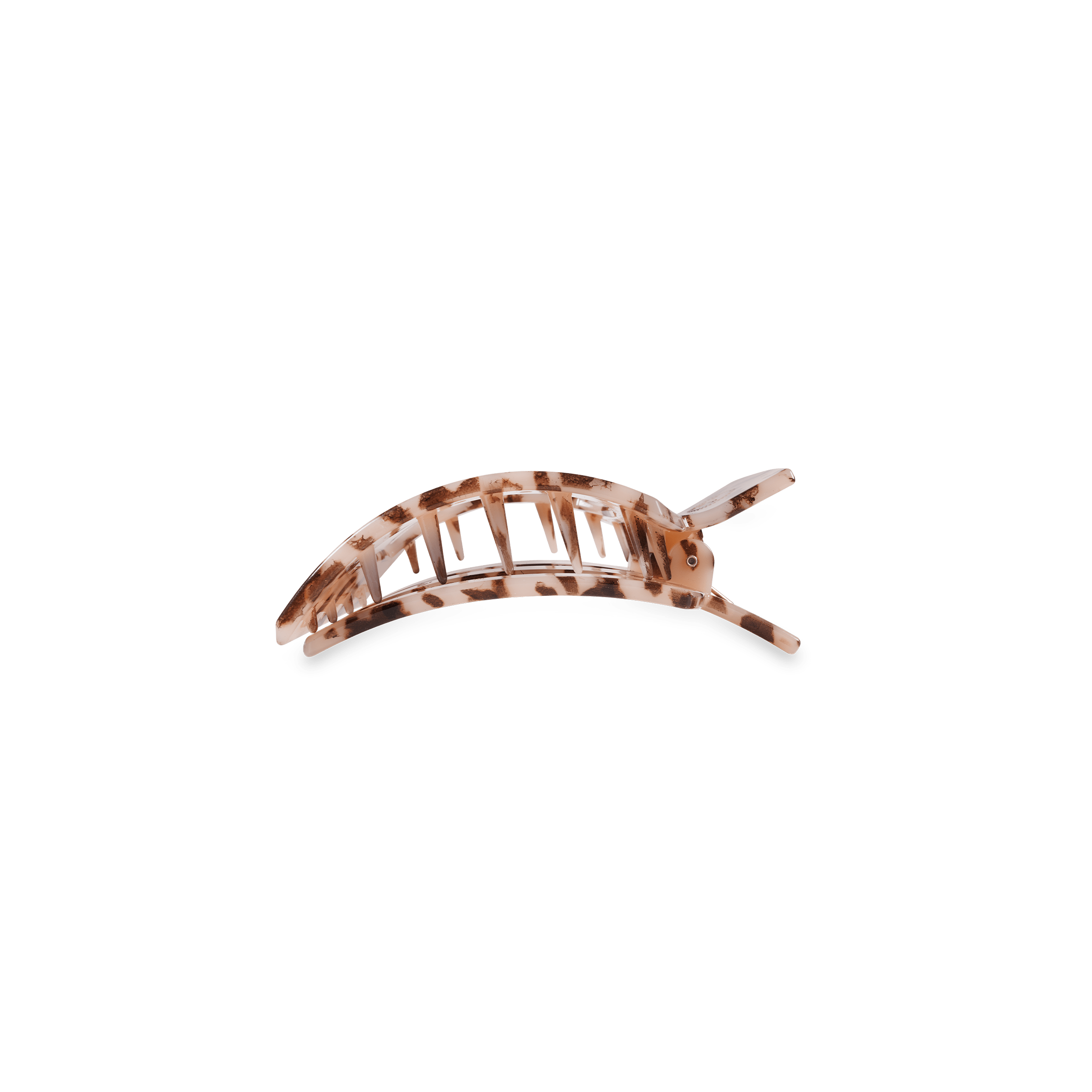 Blonde Tortoise Small Flat Square Hair Clip for Precise Hold