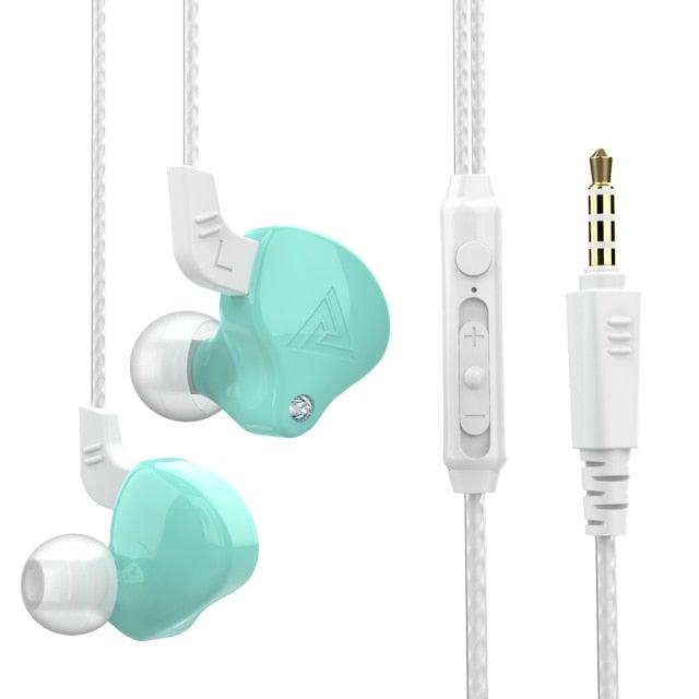 Blue Gaming Earbuds with Dual Detachable Mics & Volume Control