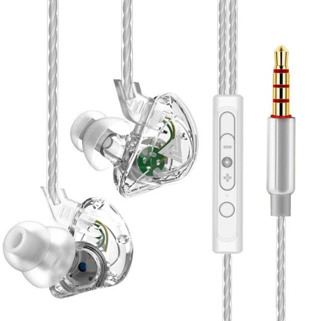 Blue Gaming Earbuds with Dual Detachable Mics & Volume Control