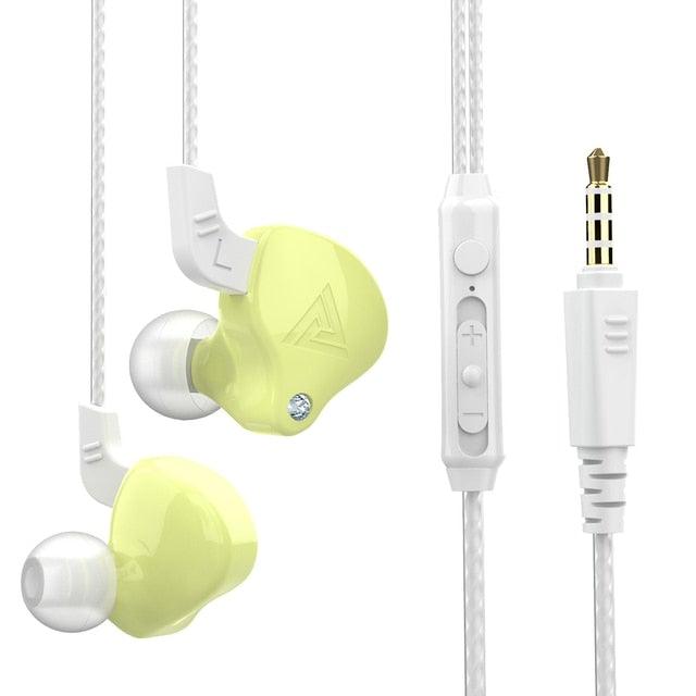 Blue Gaming Earbuds with Dual Detachable Mics & Volume Control