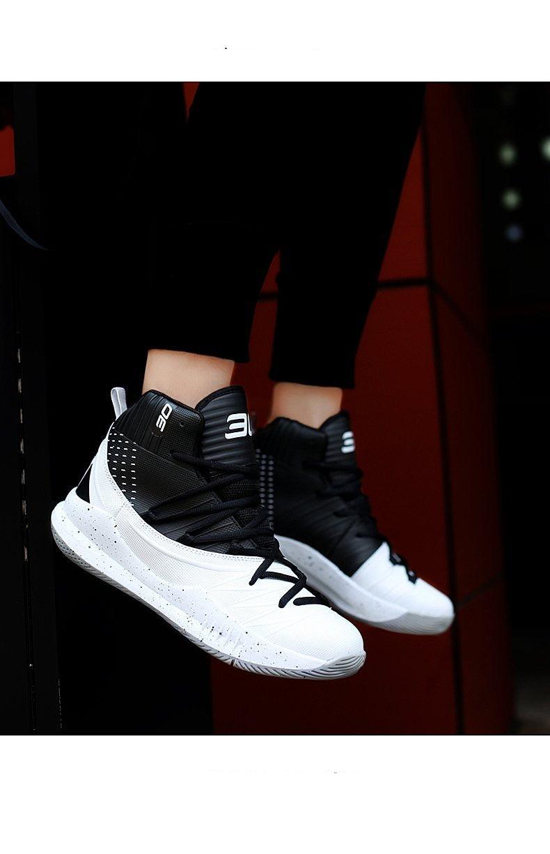 Boys High Top Basketball Sneakers - Anti-Slip Performance Trainers