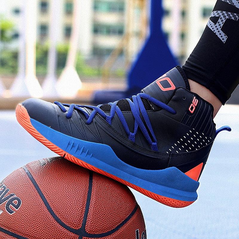 Boys High Top Basketball Sneakers - Anti-Slip Performance Trainers