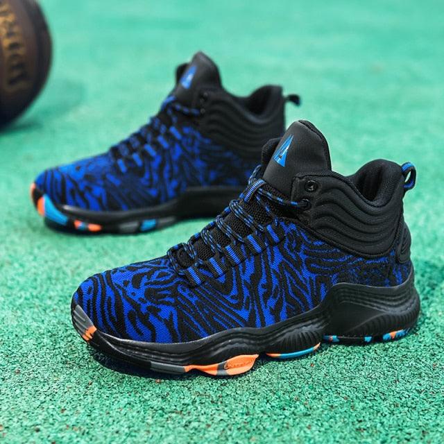 Boys High Top Basketball Sneakers - Anti-Slip Performance Trainers