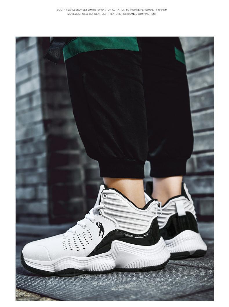 Boys High Top Basketball Sneakers - Anti-Slip Performance Trainers