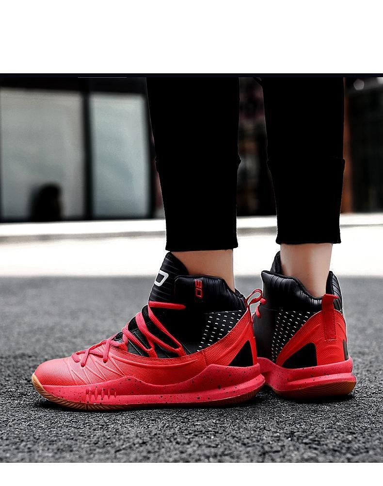 Boys High Top Basketball Sneakers - Anti-Slip Performance Trainers