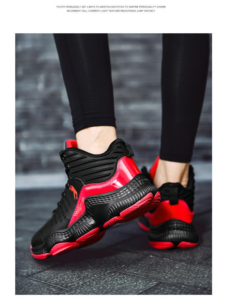 Boys High Top Basketball Sneakers - Anti-Slip Performance Trainers