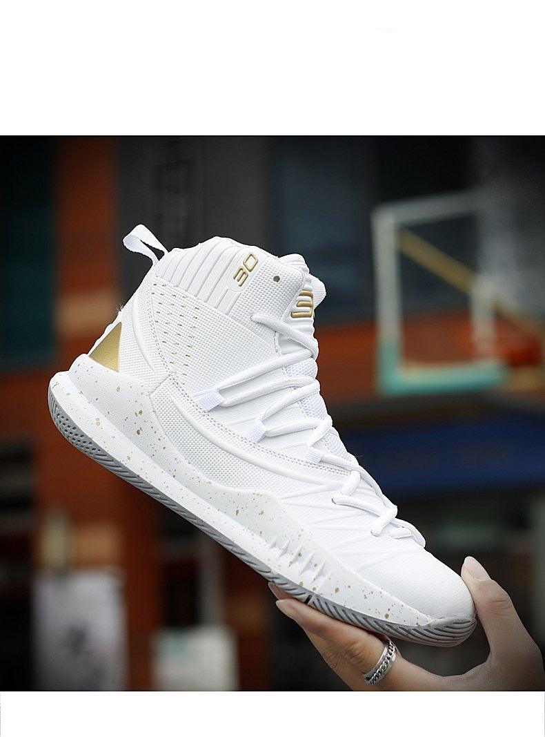 Boys High Top Basketball Sneakers - Anti-Slip Performance Trainers