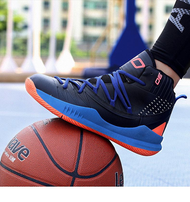 Boys High Top Basketball Sneakers - Anti-Slip Performance Trainers