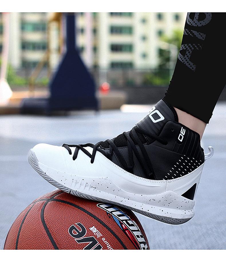 Boys High Top Basketball Sneakers - Anti-Slip Performance Trainers