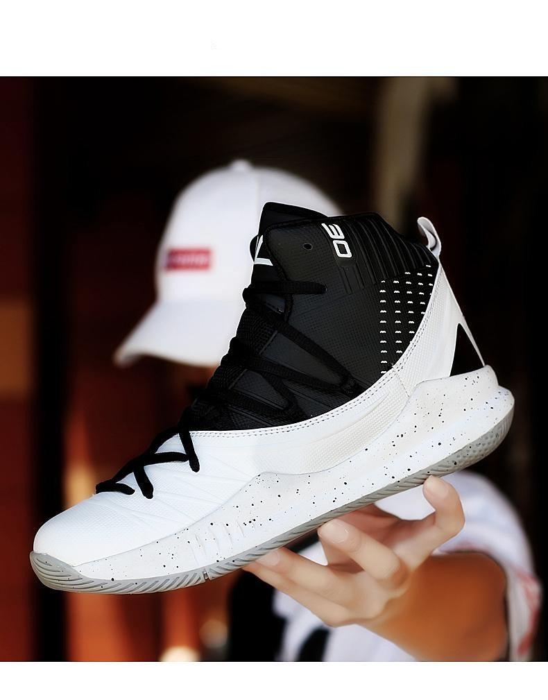 Boys High Top Basketball Sneakers - Anti-Slip Performance Trainers