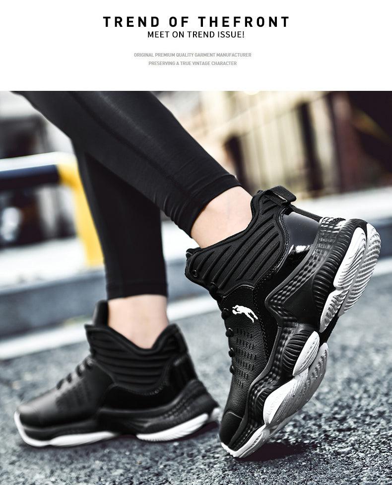 Boys High Top Basketball Sneakers - Anti-Slip Performance Trainers