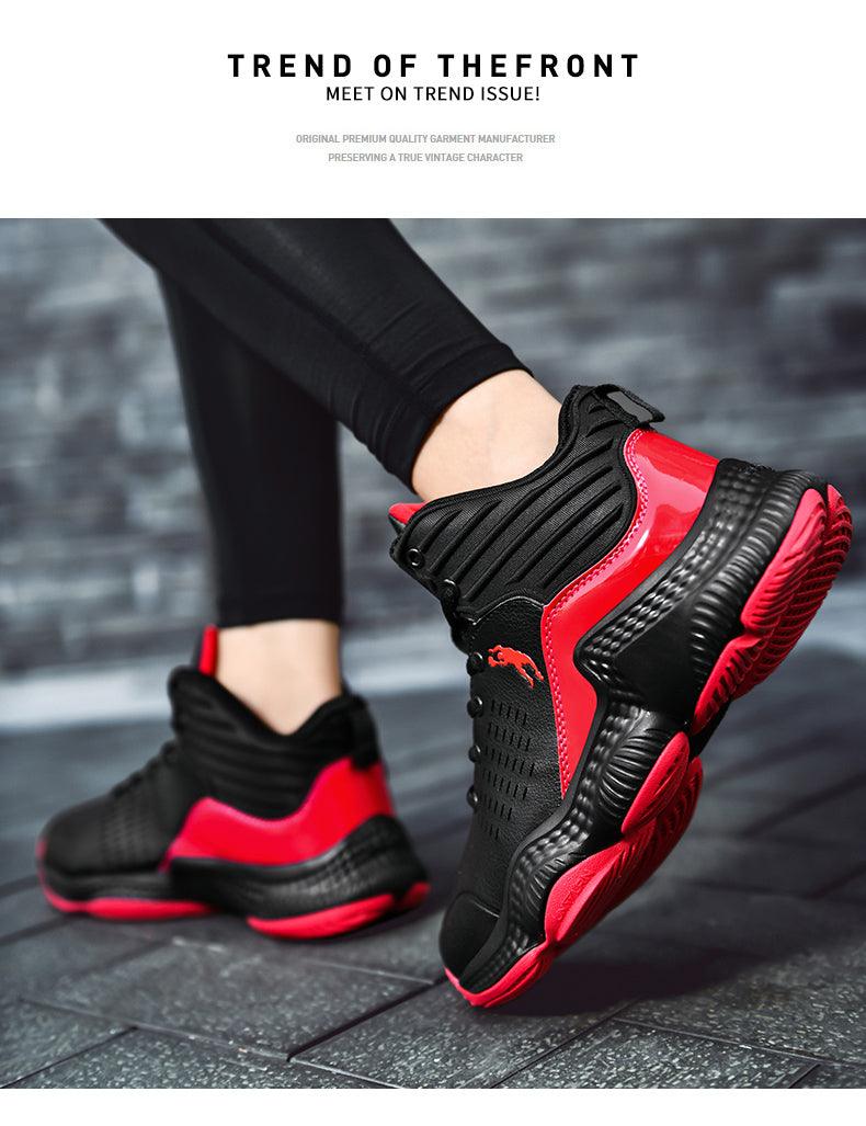 Boys High Top Basketball Sneakers - Anti-Slip Performance Trainers