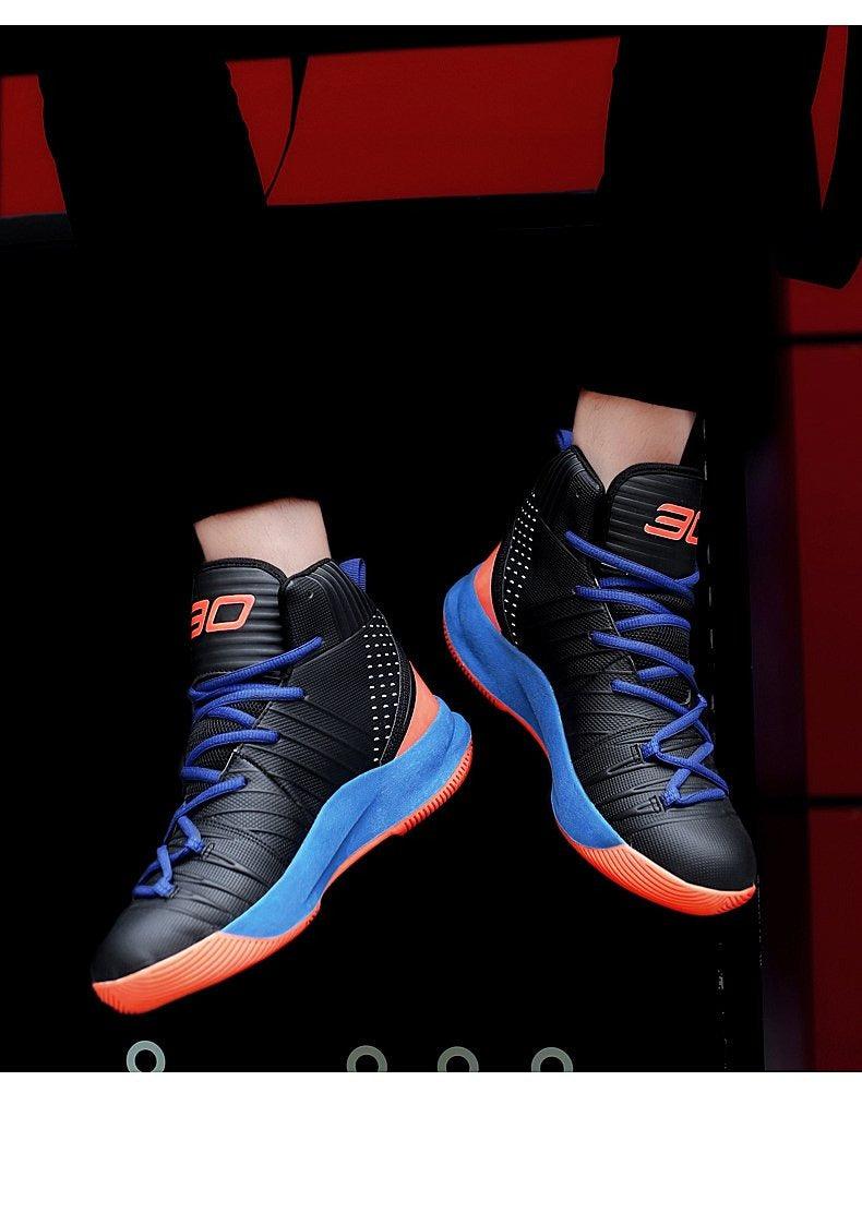 Boys High Top Basketball Sneakers - Anti-Slip Performance Trainers