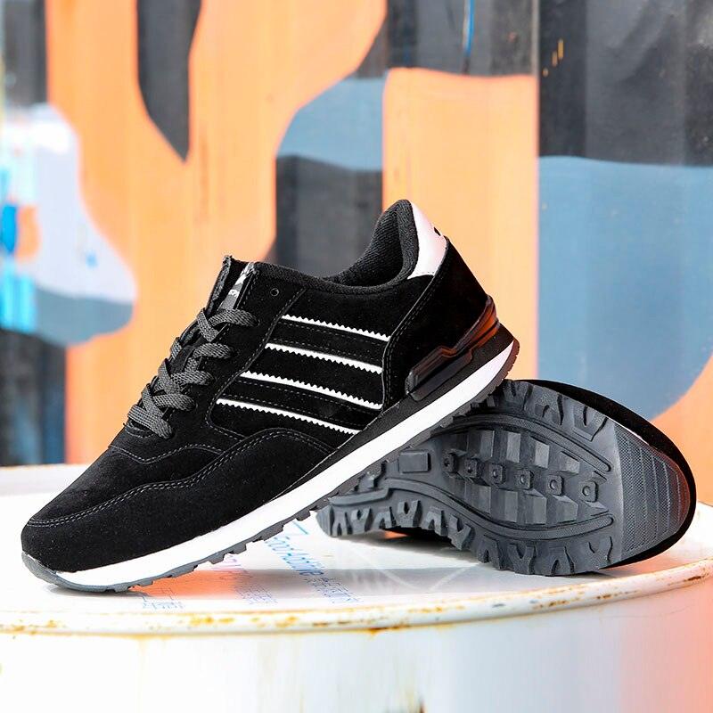 Men's Blue Casual Platform Sneakers Comfortable Faux Leather Flats