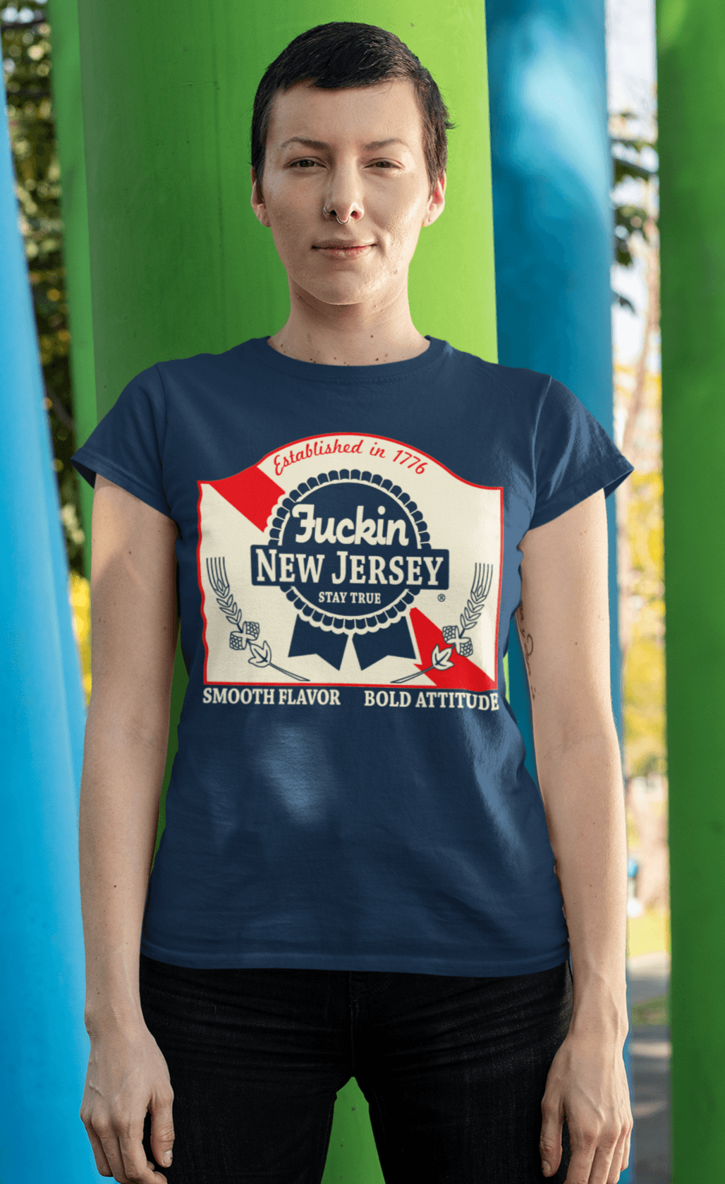 Blue Ribbon Girls Shirt - Retro Graphic Toddler & Baby Tee
