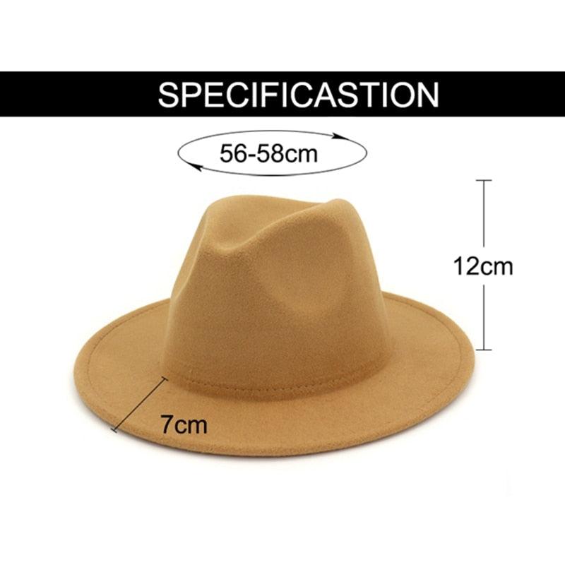 Two-Tone Spray Painted Wool Fedora Hat - Retro Bohemian Style