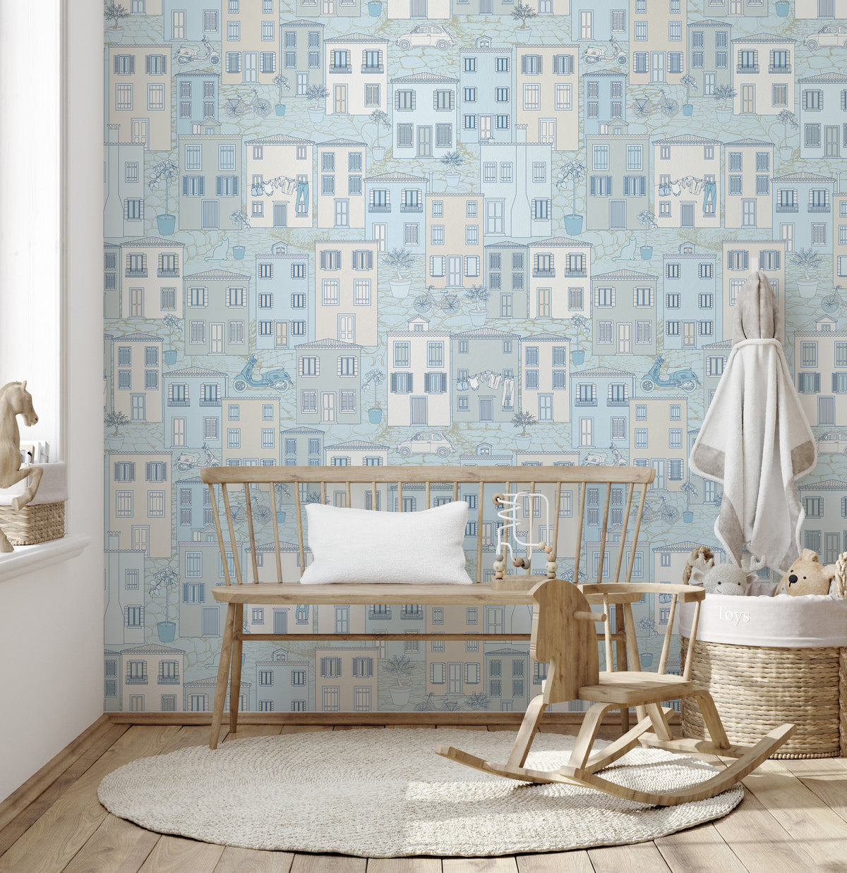 Amalfi Wallpaper by Margaret Clavell