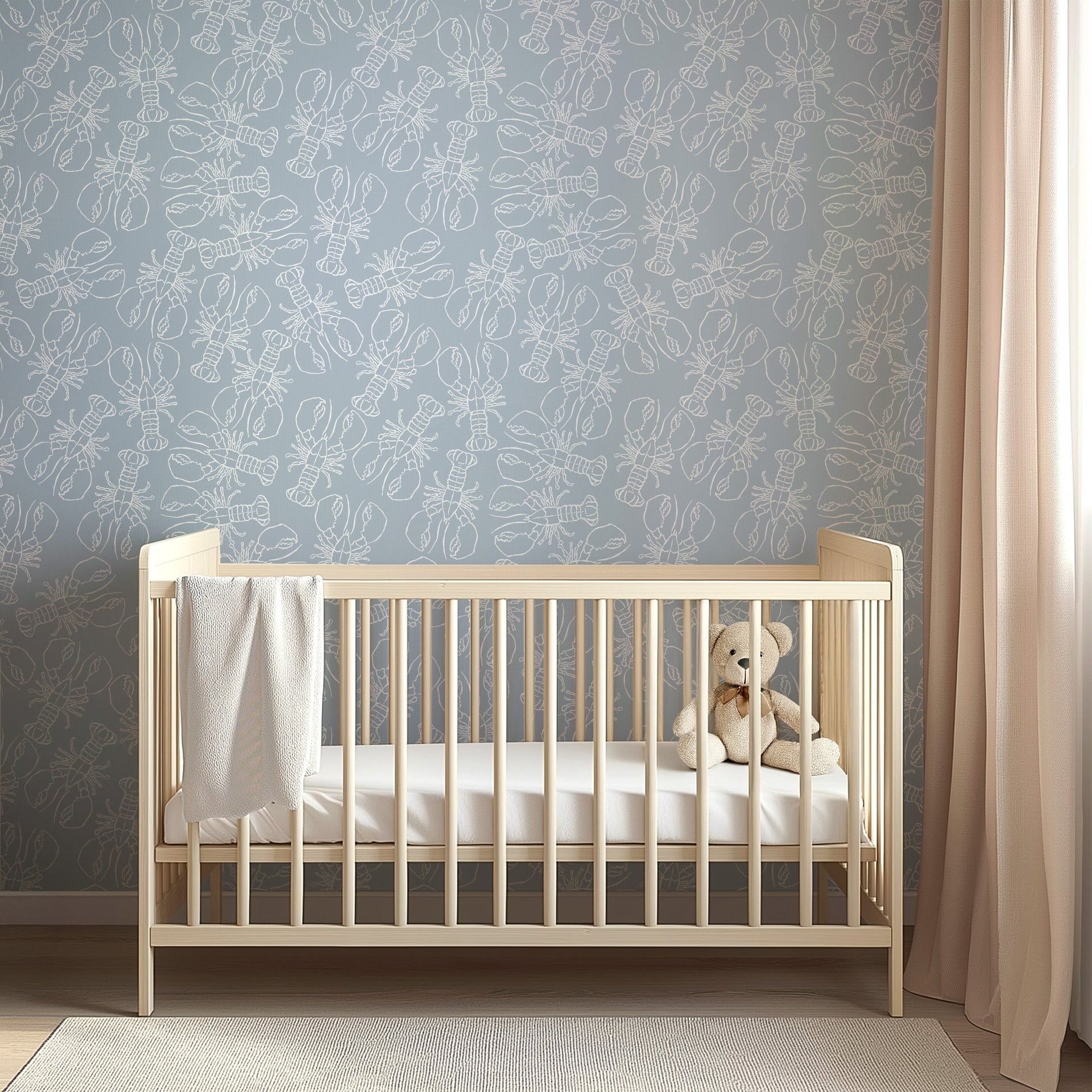 Lachlan Animal Print Wallpaper - Coastal Whimsical Decor