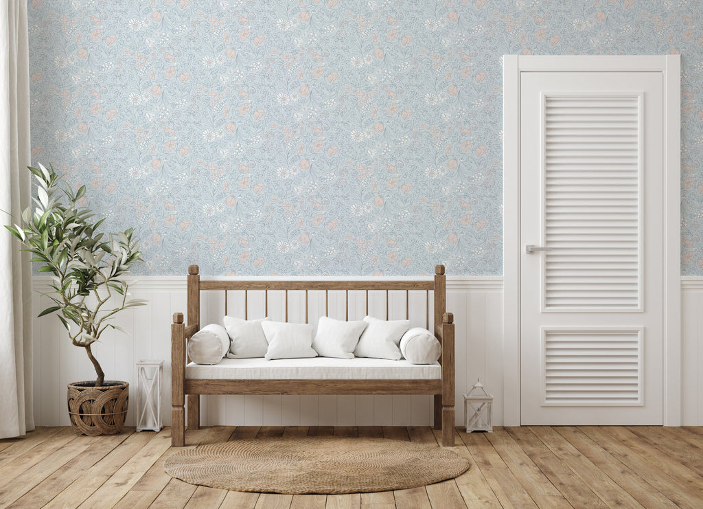 Holles Wallpaper by The Bright Leaf Design